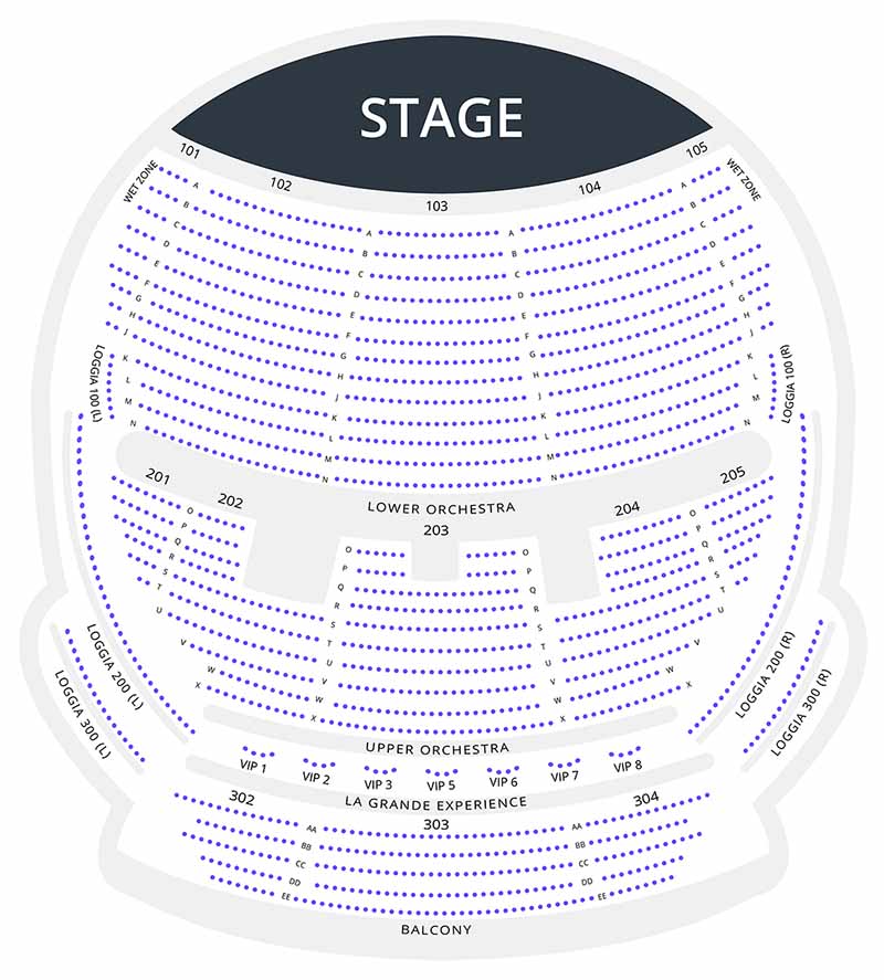 "O" seating chart