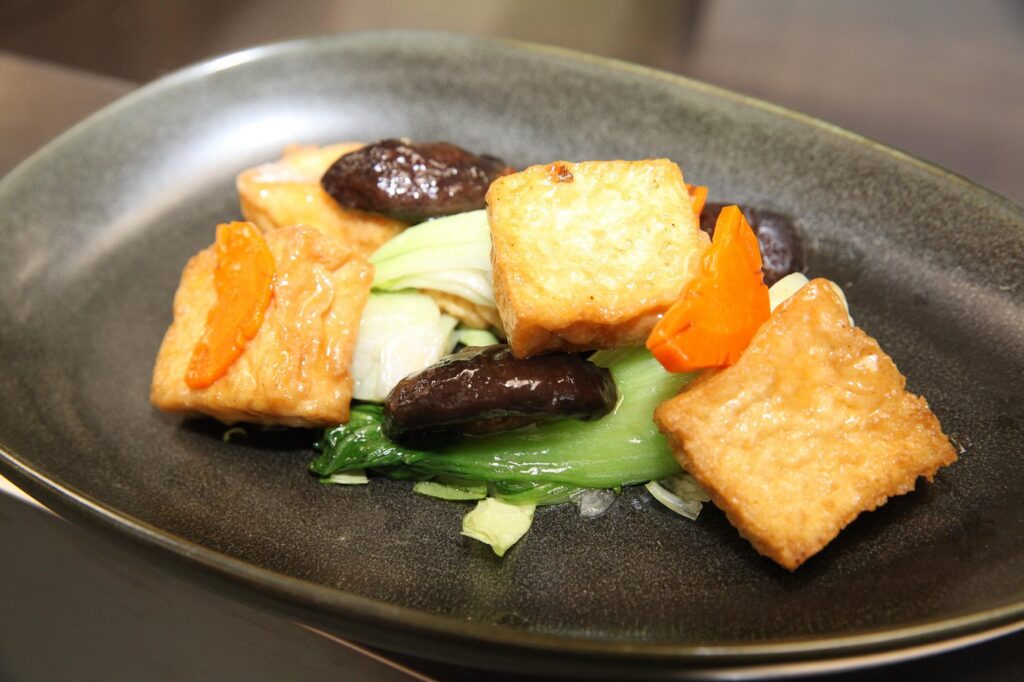 braised tofu with shiitake